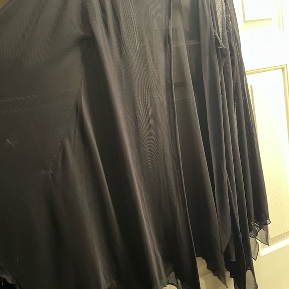 Black Sheer Batwing Top - Picture 5 of 5